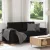 Fekete szövet loveseat kanapé 180x77x82 cm