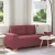 Borvörös szövet loveseat kanapé 180x77x82 cm