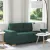 Sötétzöld szövet loveseat kanapé 180x77x82 cm