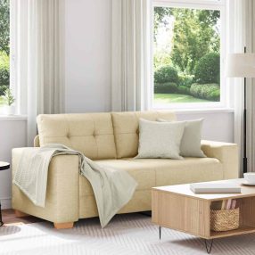 krém szövet loveseat kanapé 140 cm