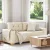 Vászon loveseat kanapé 180x77x82 cm