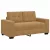Barna bársony loveseat kanapé 120 cm