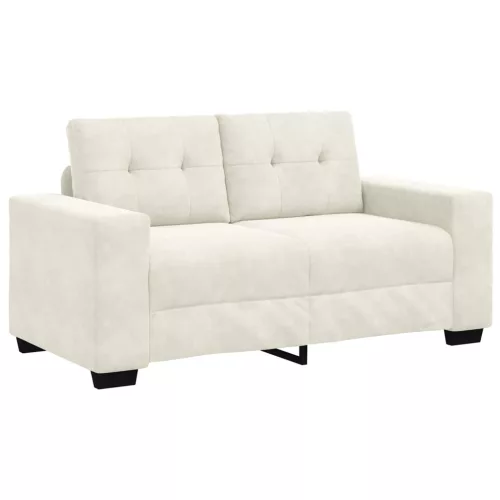 Krém bársony loveseat kanapé 120 cm