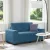 Kék bársony loveseat kanapé 120 cm