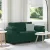 Sötétzöld bársony loveseat kanapé 160x77x82 cm