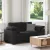 Fekete bársony loveseat kanapé 160x77x82 cm