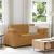Barna bársony loveseat kanapé 160x77x82 cm