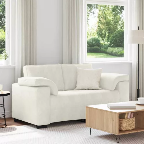 Krém bársony loveseat kanapé 160x77x82 cm