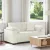 Krém bársony loveseat kanapé 160x77x82 cm