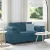 Kék bársony loveseat kanapé 160x77x82 cm