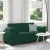 Sötétzöld bársony loveseat kanapé 180x77x82 cm
