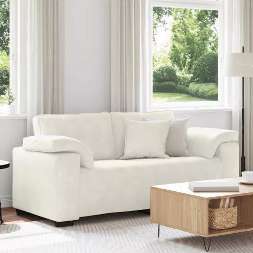 Krém bársony loveseat kanapé 180x77x82 cm