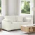 Krém bársony loveseat kanapé 180x77x82 cm