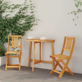 Kültéri bistro székek 2 db Tömör Akácfa