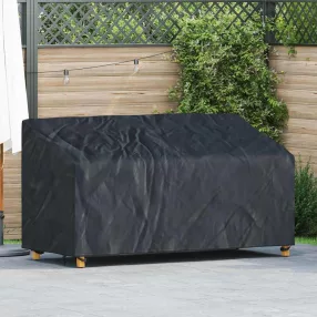 Kerti Pad Borító Fekete 185 x 85 x 65 / 94 cm 210D szövet
