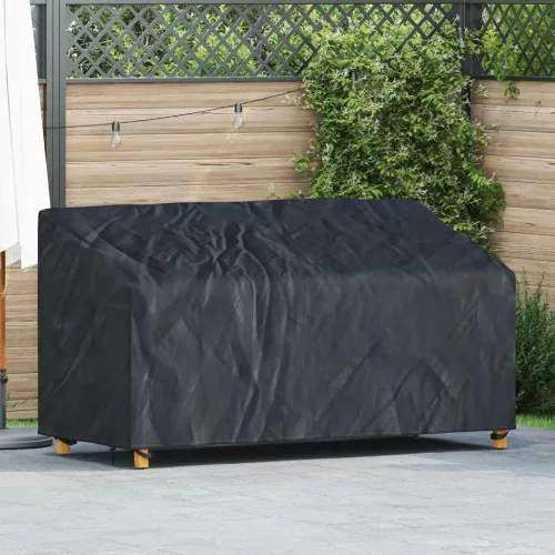 Kerti Pad Borító Fekete 185 x 85 x 65 / 94 cm 210D szövet