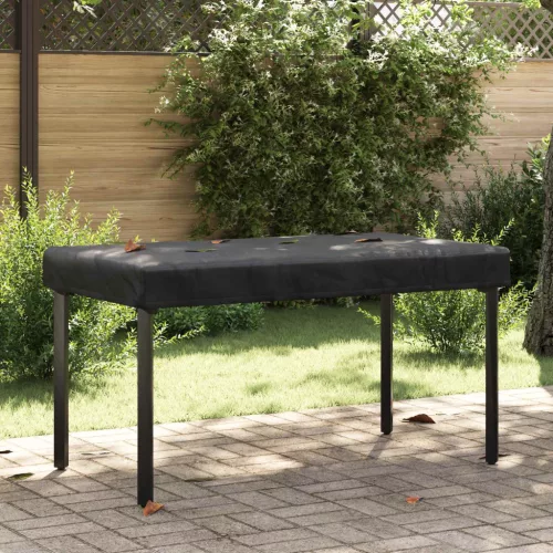 vidaXL Asztal Fedő Egyszínű Fekete 142 x 82 x 15 cm szövet