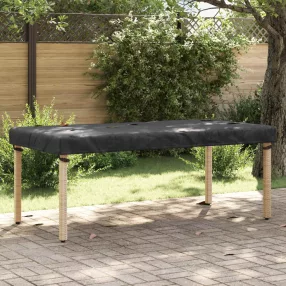   vidaXL Asztal Fedő Egyszínű Fekete 222 x 102 x 15 cm szövet