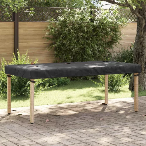 vidaXL Asztal Fedő Egyszínű Fekete 222 x 102 x 15 cm szövet