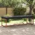 vidaXL Asztal Fedő Egyszínű Fekete 102 x 262 x 15 cm szövet