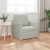 Egyszemélyes Floor Sofa Átalakítható Szövet 74x77x81 cm Világosszürke