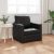Floor Sofa Bed 2-in-1 Fekete 74x77x81 cm Műbőr