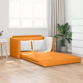 vidaXL Kanapéágy 110cm Sötét sárga szövet