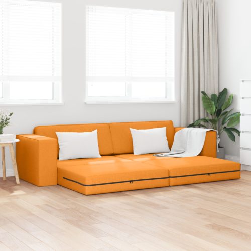 Faliszófa Ágy 2-az-1 Sötét Sárga 245x150x60.5 cm Szövet