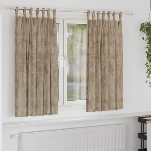 Bársonyos Függöny 2 db Gombfüllel Sampány 175x140 cm