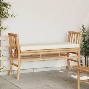  Kerti pad 2 -Seater 110 x 38 x 65cm bambusz Barna Négyszögletes
