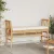 Kerti pad 2 -Seater 110 x 38 x 65cm bambusz Barna Négyszögletes