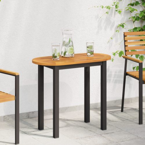 Asztallap 80x40x2,2 cm Ovális Tömör Fa Akác
