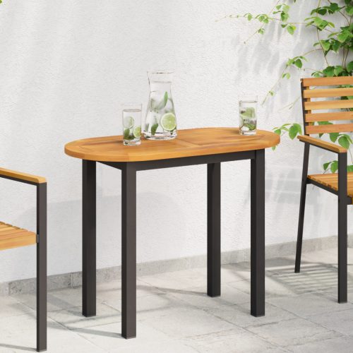 Asztallap 90x45x2,2 cm Ovális Tömör Fa Akác