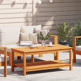 Dohányzóasztal 110x55x45 cm Tömör akácfából