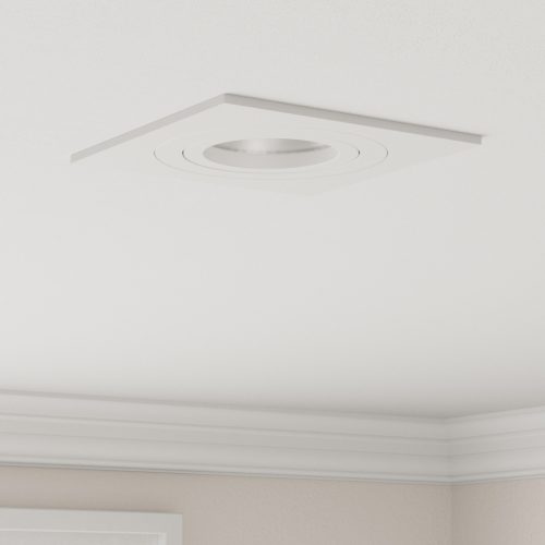 beépített reflektorok 12 db Négyzet GU10 Fehér 91x91 mm