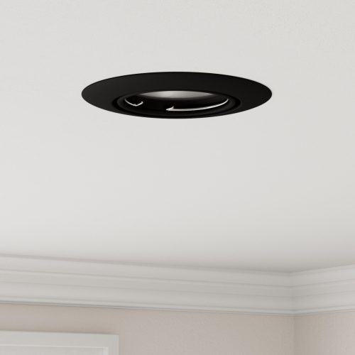 Beépített Spotlámpák 12 db Kerek GU10 Fekete Ø90 mm Acél