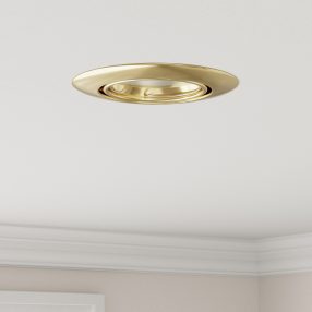   Beépített Spotlámpák 12 db Kerek GU10 Arany Ø90 mm Acél