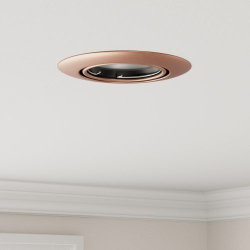 Beépített Spotlámpák 6 db Kör GU10 Réz Ø90 mm Acél