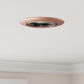 Beépített Spotlámpák 12 db Kerek GU10 Réz Ø90 mm Acél