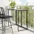 Barna polyrattan összecsukható kerti asztal 90x51x75 cm