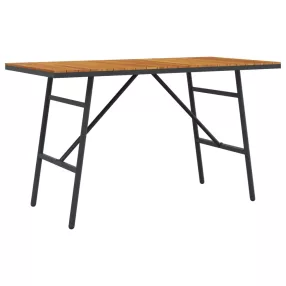 Étkezőasztal Barna 110 x 55 x 61,5 cm Tömör Akácfa