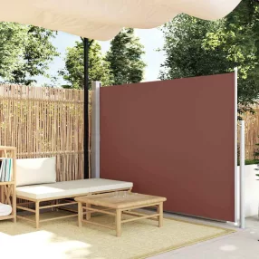 veranda behúzható válaszfal 160 x 300 cm barna