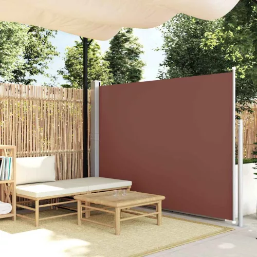 veranda behúzható válaszfal 160 x 300 cm barna