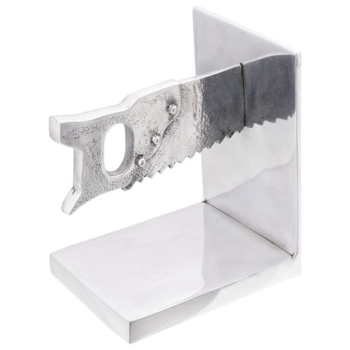 Könyvtámaszok 2 db Ezüst 11x14x17,5 cm Alumínium Fűrészelve