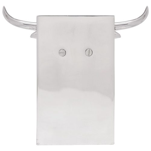 Könyvtámaszok 2 db Ezüst 21,5x15,5x20 cm Alumínium Bika