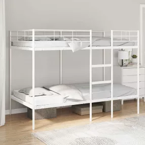   vidaXL fehér acél emeletes ágy matrac nélkül 100 x 200 cm