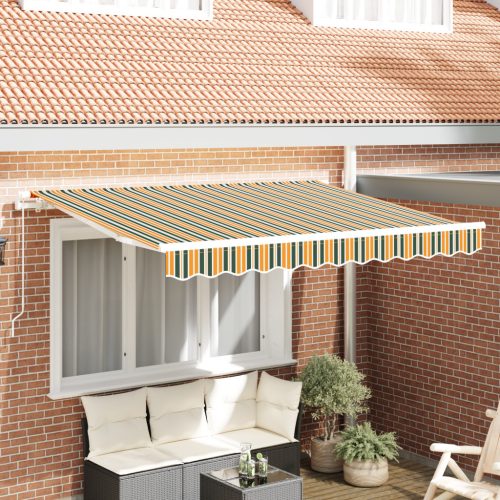 napellenző csere szövet 3.5x2.5 m keret zöld és sárga