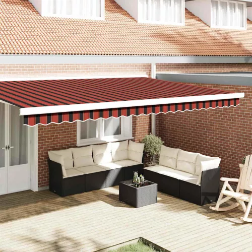 vidaXL Napellenző díszél csere Sokszínű 480 x 20 cm Poliészter