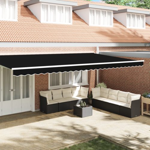 Napellenző Valance 6 m Kerethez Fekete 5.8x0.2 m