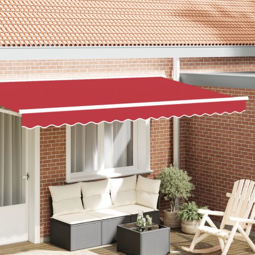 piros napellenző zászló 3.5 m-es keretre, 3.3x0.2 m